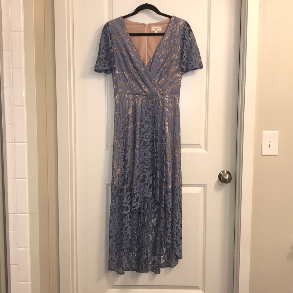 High low lavender lace dress